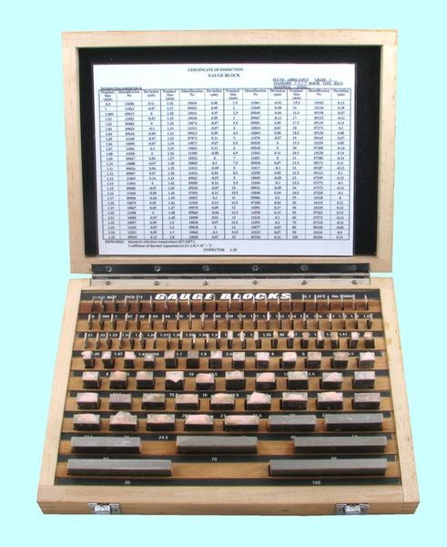 Наборы концевых мер длины № 3, кл.точн.1 (112 мер от 0,5 до 100мм) "CNIC" (ALDS 112) — фото товара
