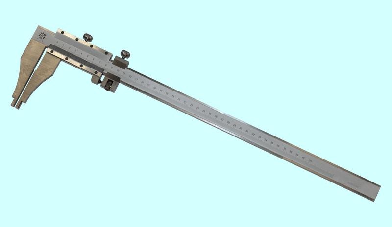 Штангенциркуль 0 - 400 ШЦ-III (0,02) с устройством точной установки рамки H-125мм  "TLX" (HV190S-202) нерж. сталь — фото товара
