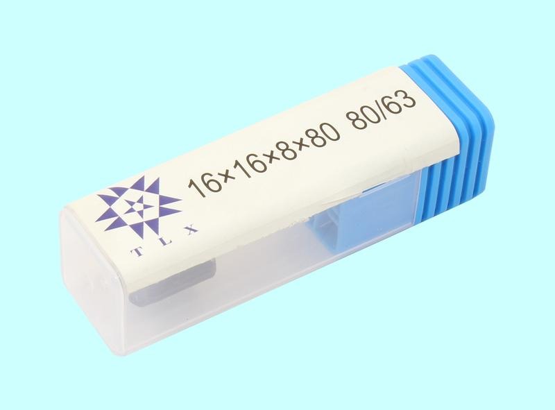 Головка алмазная цилиндрическая d16,0х 8х16х80мм AW(ГЦ) SSD-2(АС4) 80/63 100% В2-01 с хвостовиком "TLX" — фото товара