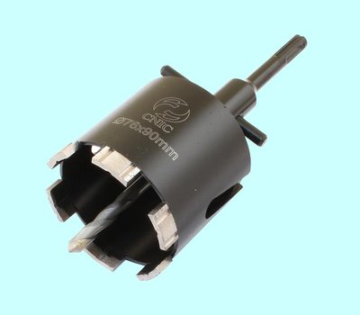 Коронка алмазная по камню  76х 90мм М16, для сухой резки, хвостовик SDS-PLUS (DB0301) "CNIC" — фото товара