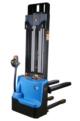 Штабелер самоходный 1,5 т 3,5 м TOR WS15H-3500SC PRO 24/85 В/Ач контр. скорости подъема — фото товара